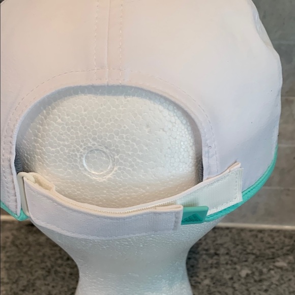 Adidas White and Green Sports Cap - Picture 5 of 9
